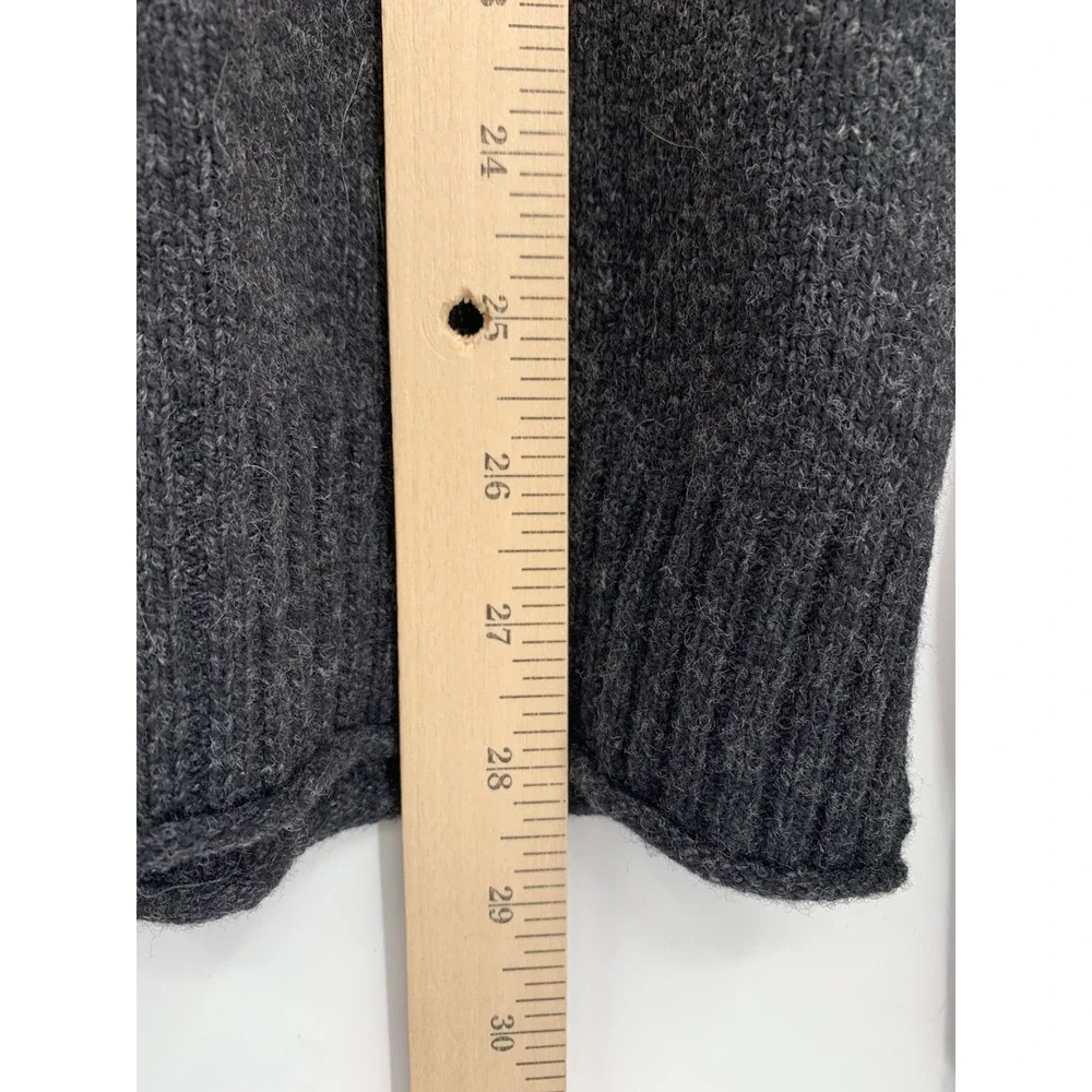 Rodd & Gunn Sweater Mens Medium Charcoal Grey Wool Button Mock Neck Knit